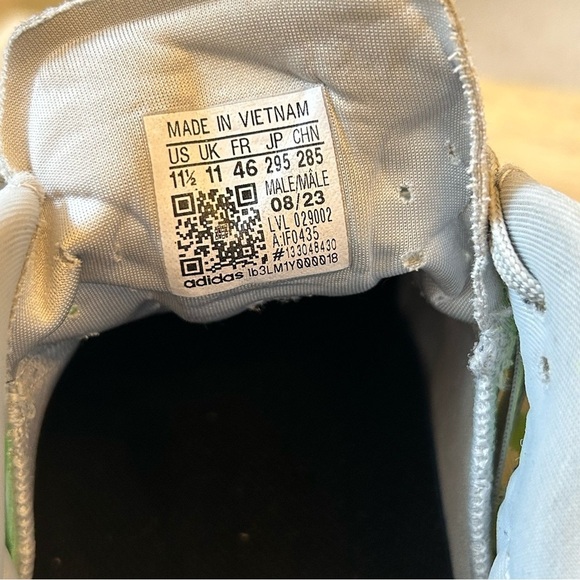 Adidas Adizero Cybersonic Shoes Pickleball Tennis Court Sneakers Size 11.5 Lime - Picture 9 of 10